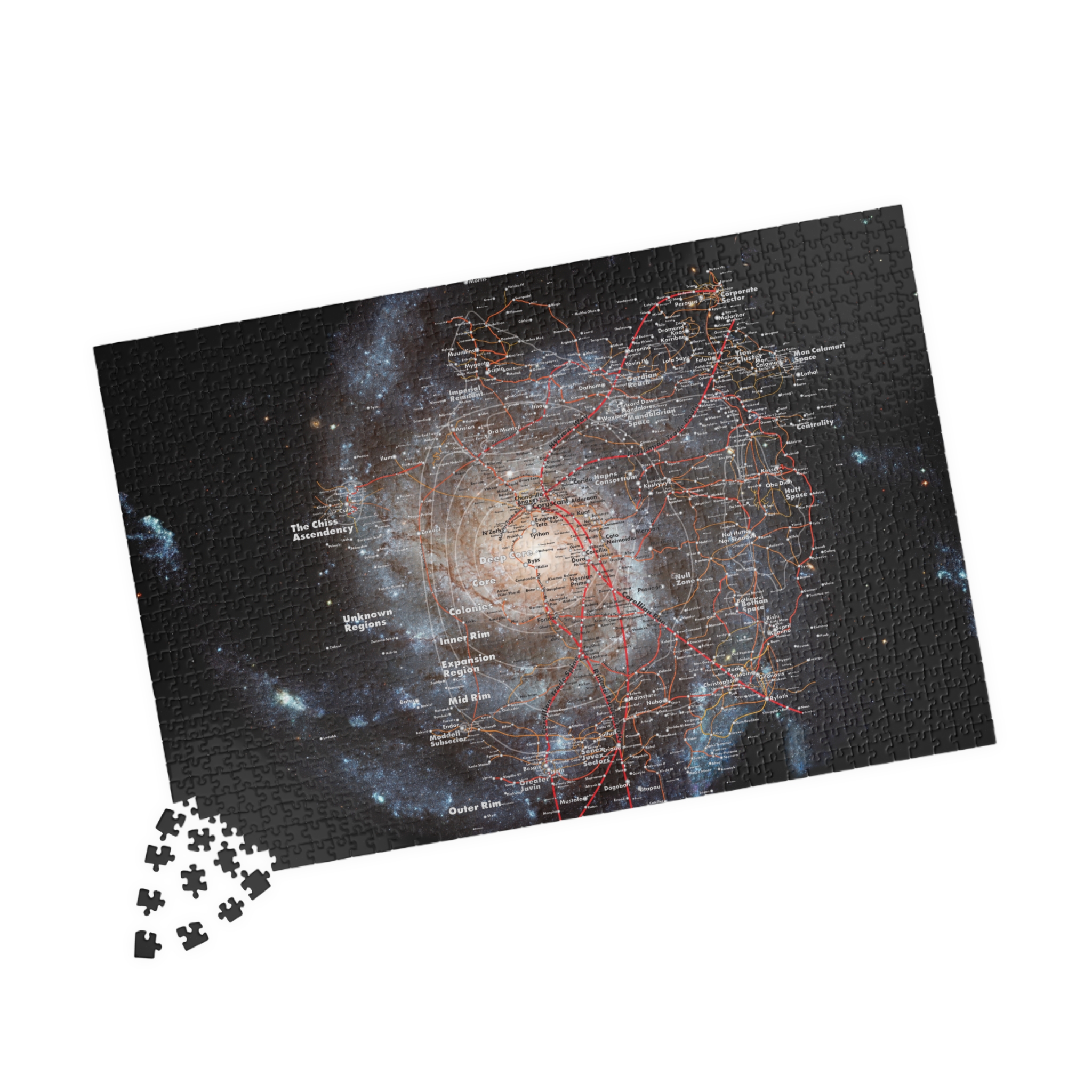 Star Wars Galaxy Map Puzzle 1000 piece - Image 3