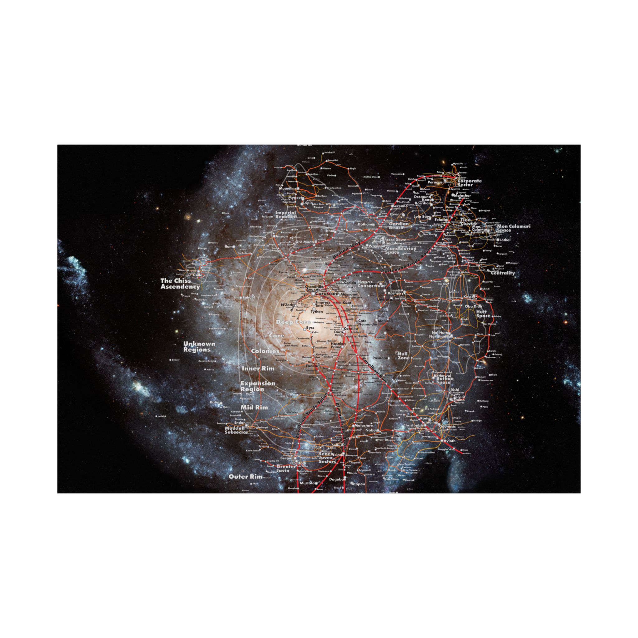 Star Wars Museum Quality Poster Map - Image 2