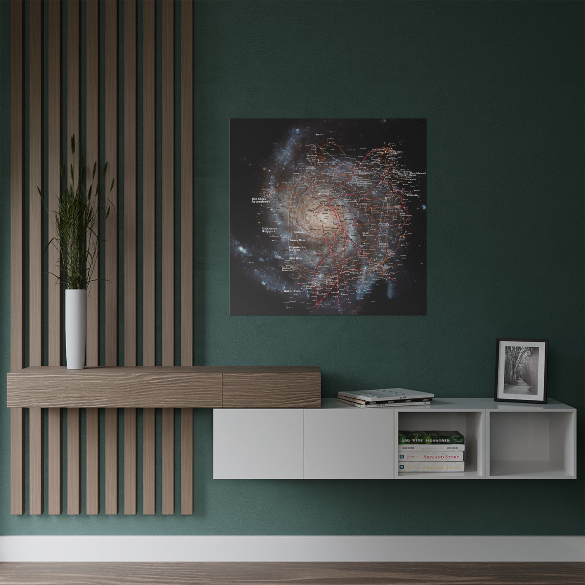 Galaxy Map Satin Poster - Image 3