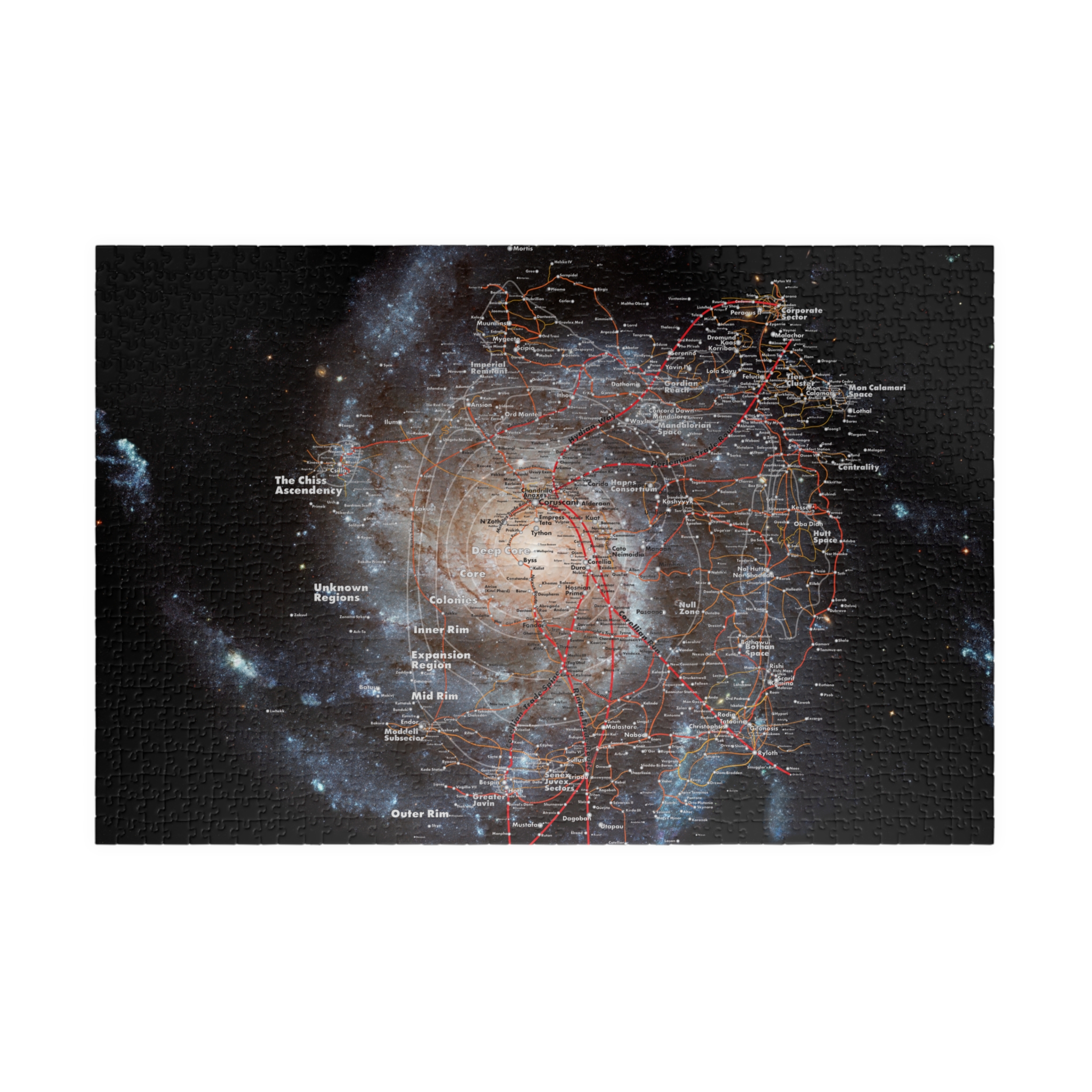 Star Wars Galaxy Map Puzzle 1000 piece