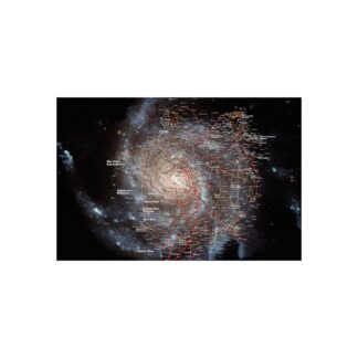 Galactic Map Fine Art Posters | Cosmic Wall Art, Space Decor, Astronomy Gift, Home Aesthetic, Science Artwork